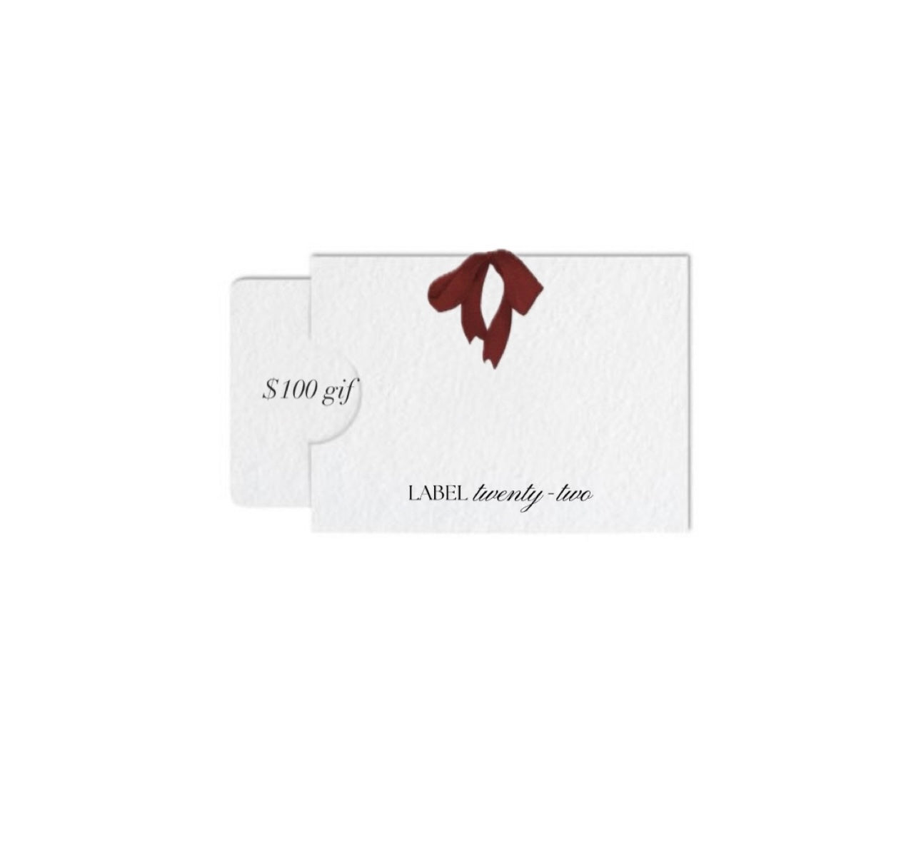 Label 22 Gift Card