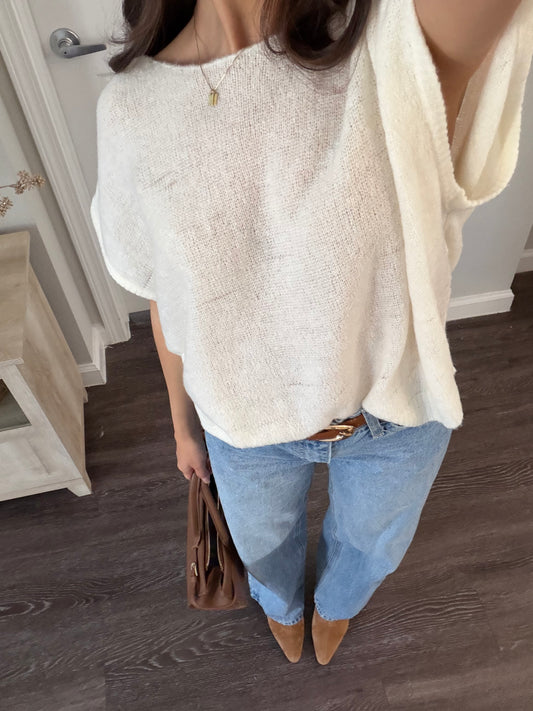 Brooks off the shoulder top