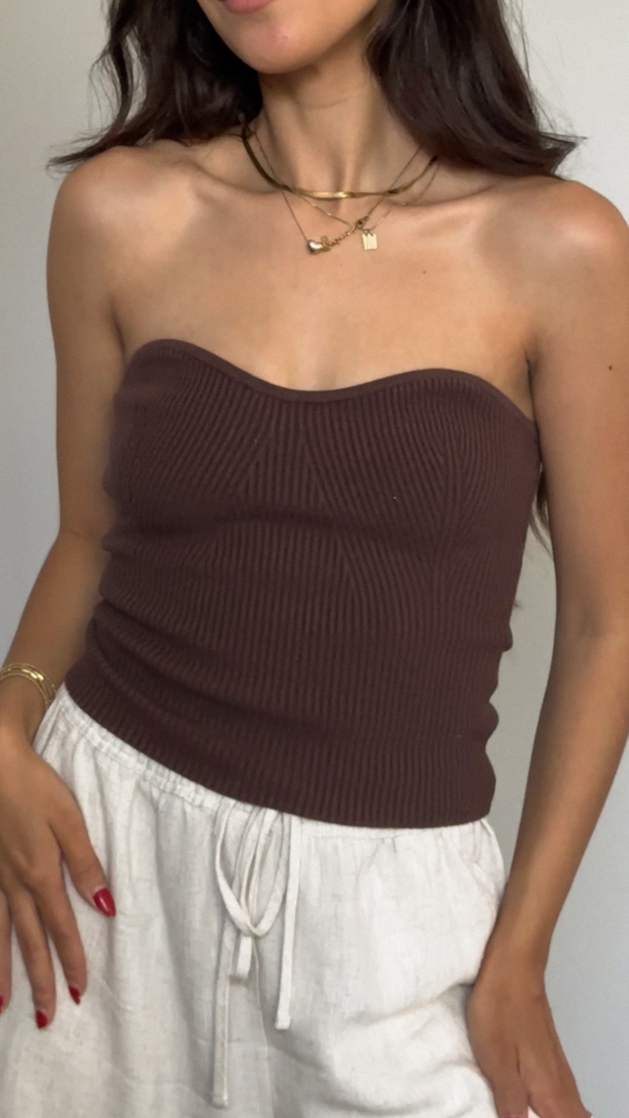 April Tube Top (Chocolate)