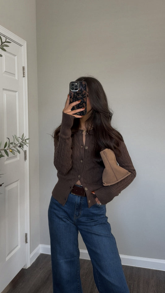 Ralphy Cardigan (Brown)