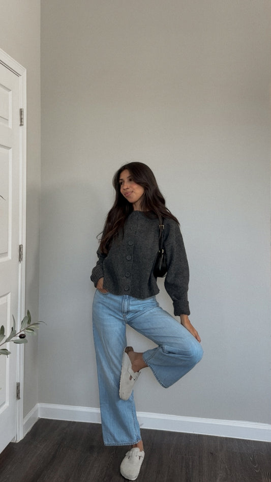 Scottie Cardigan (Charcoal)