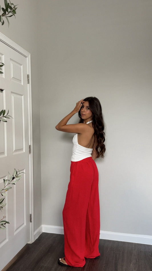 Vintage Summer Linen Pant