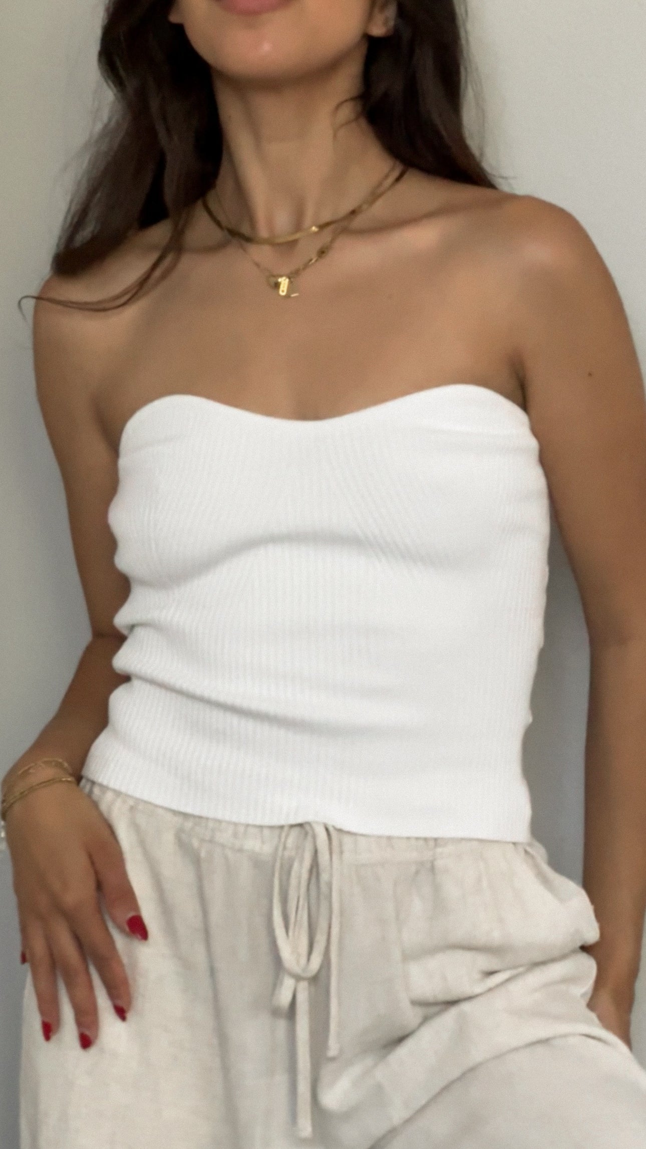 April Tube Top (White)