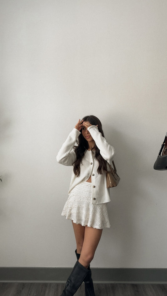 Hannah Cardigan (Cream)