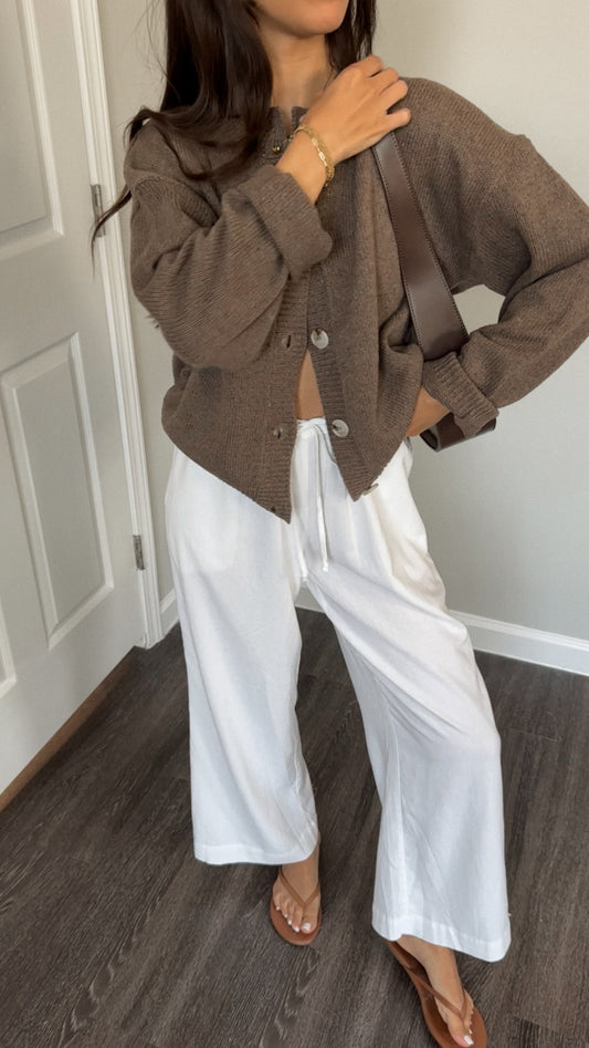 Sophia Cardigan (Chocolate)