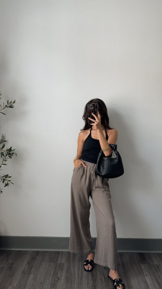 Sunday Linen Pant (Khaki)