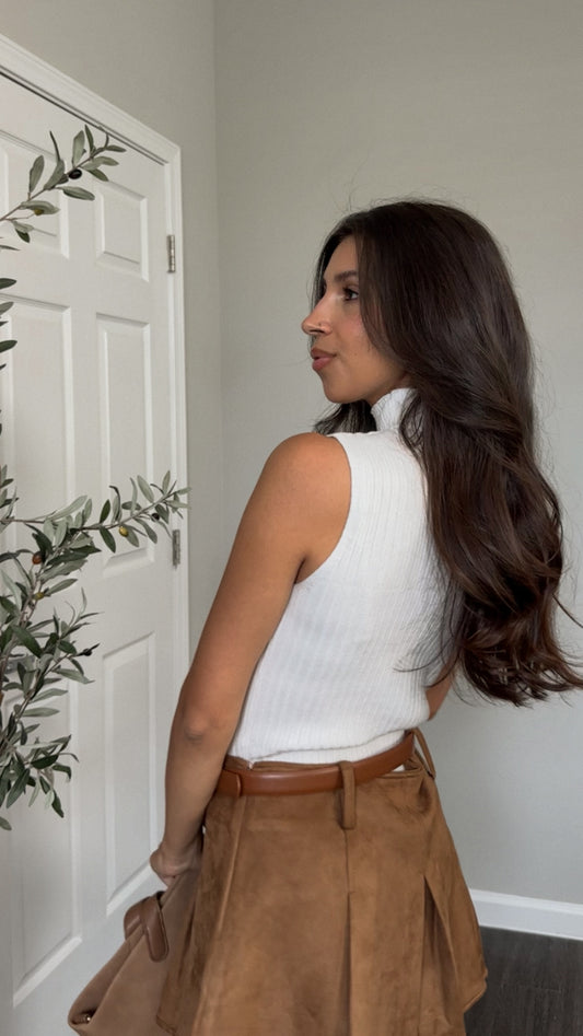 Cruz Mock Neck (White)