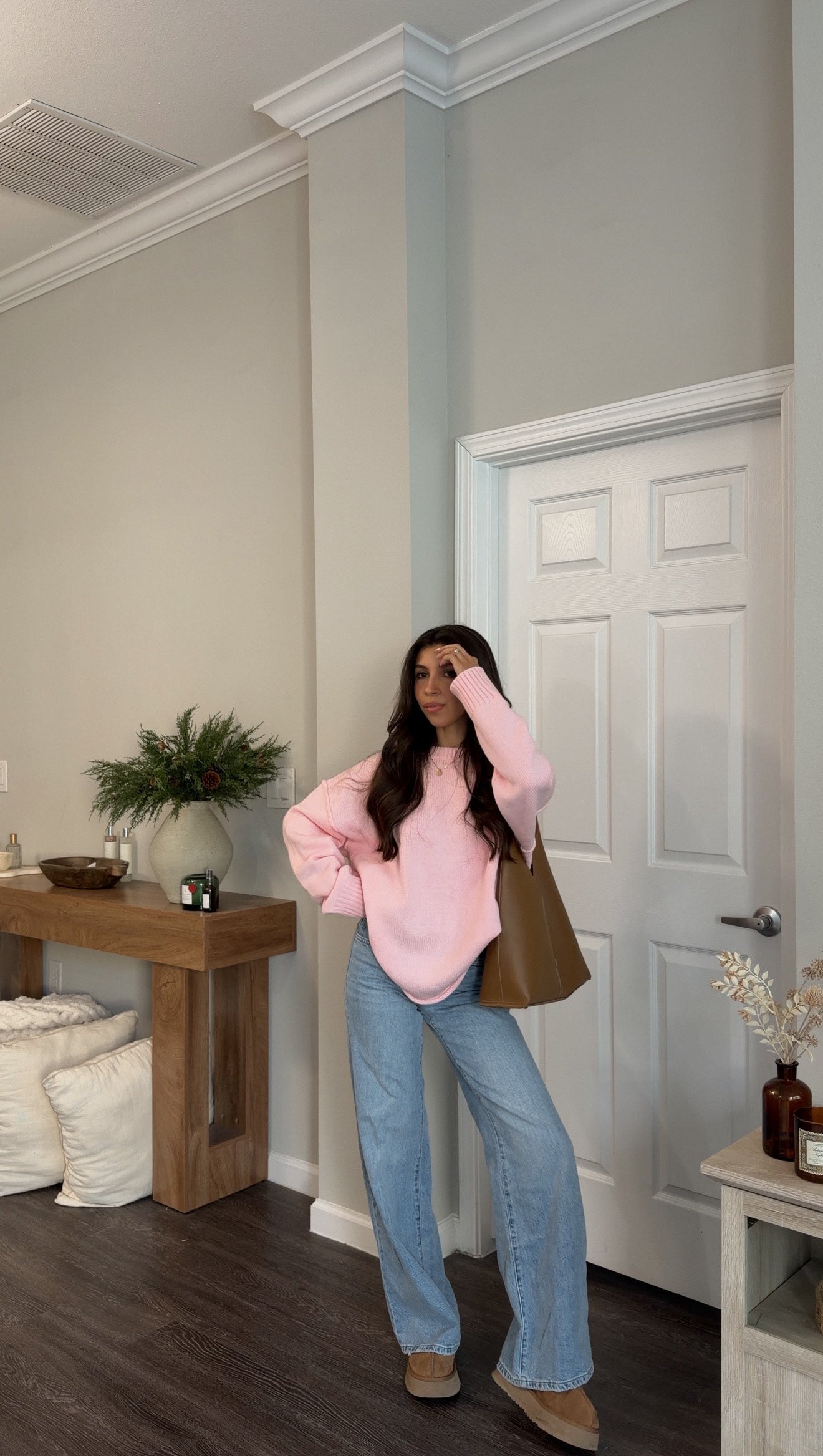 Carmen Sweater (Baby Pink)