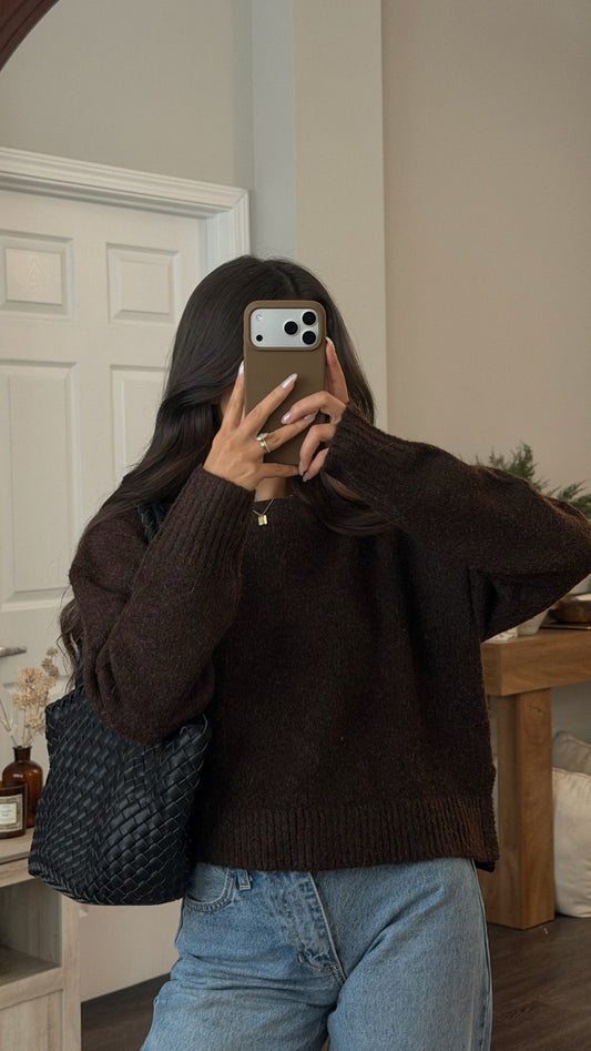 Zoe Sweater (Brown)