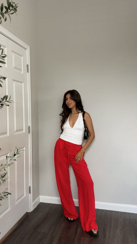 Vintage Summer Linen Pant