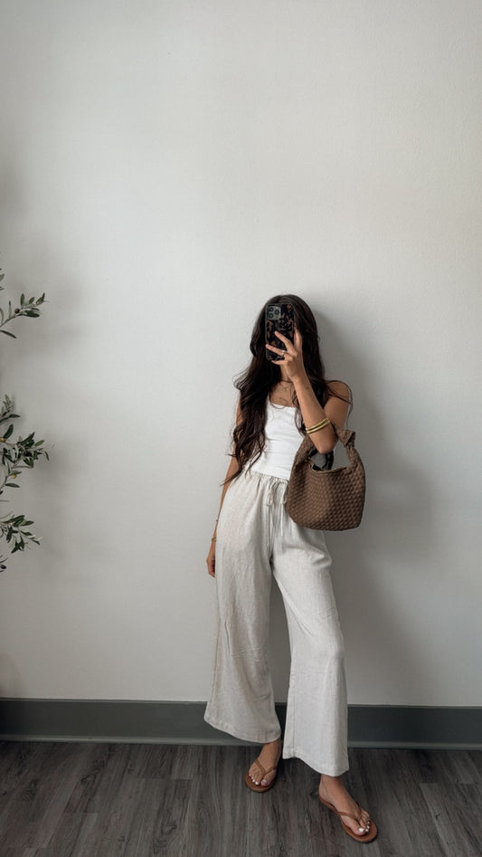 Sunday Linen Pant (OATMEAL)