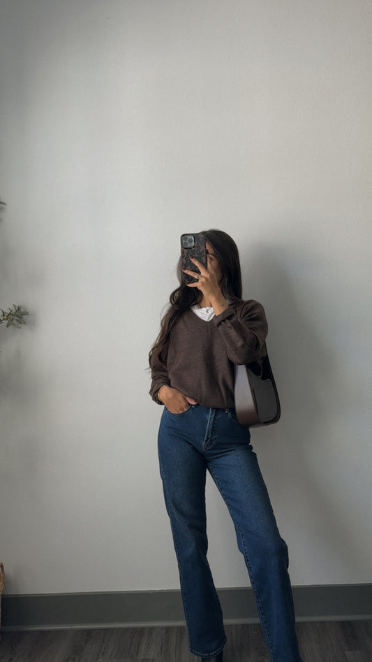 Cash Sweater (Chocolate)