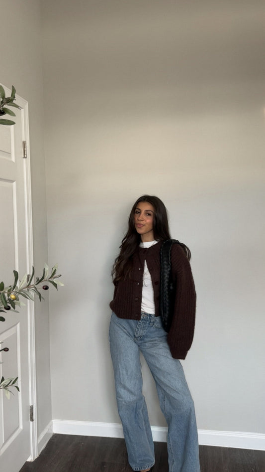 Gabrielle Cardigan (Brown)