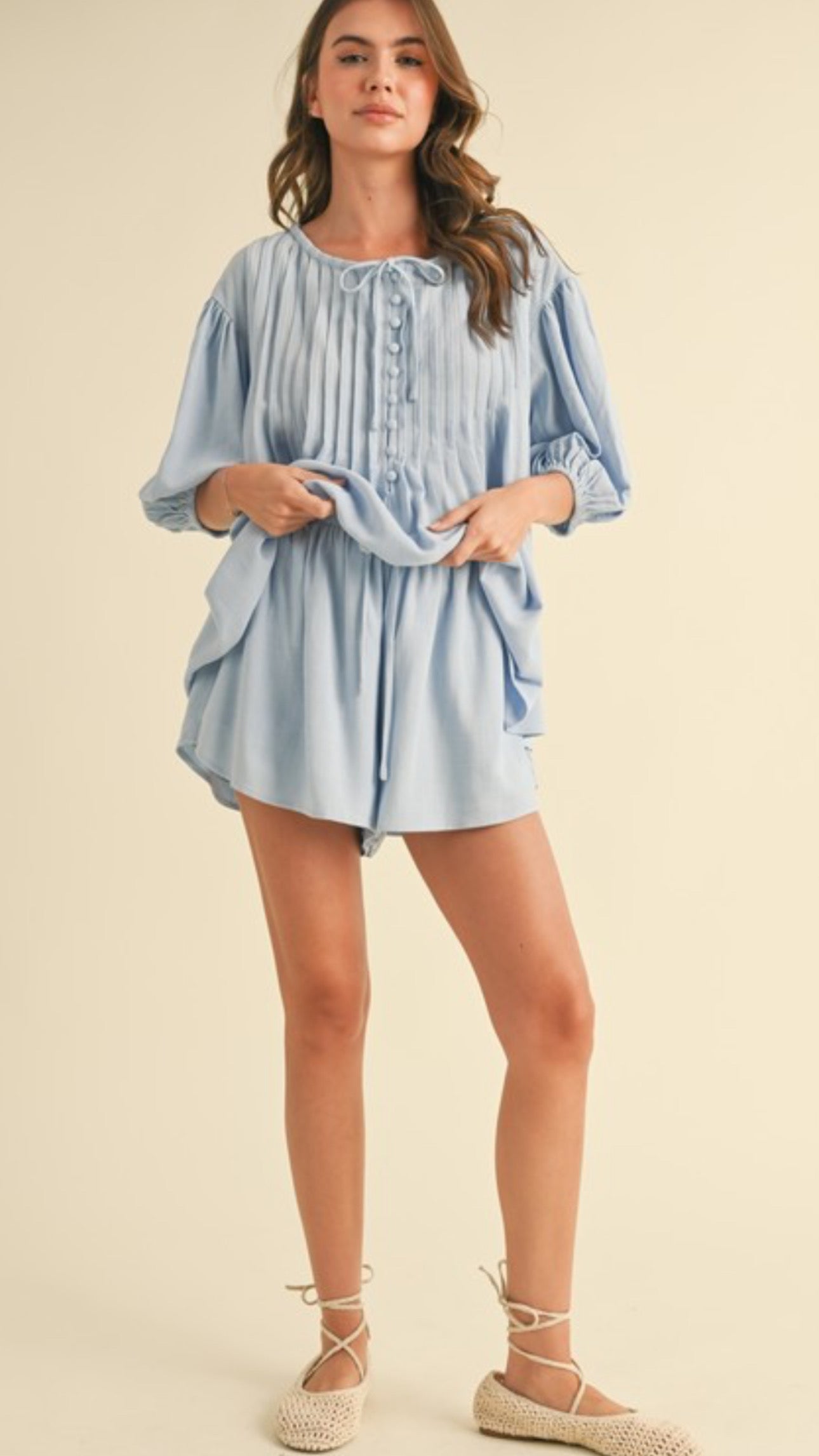 Ella Top (Blue) - COMING SOON!