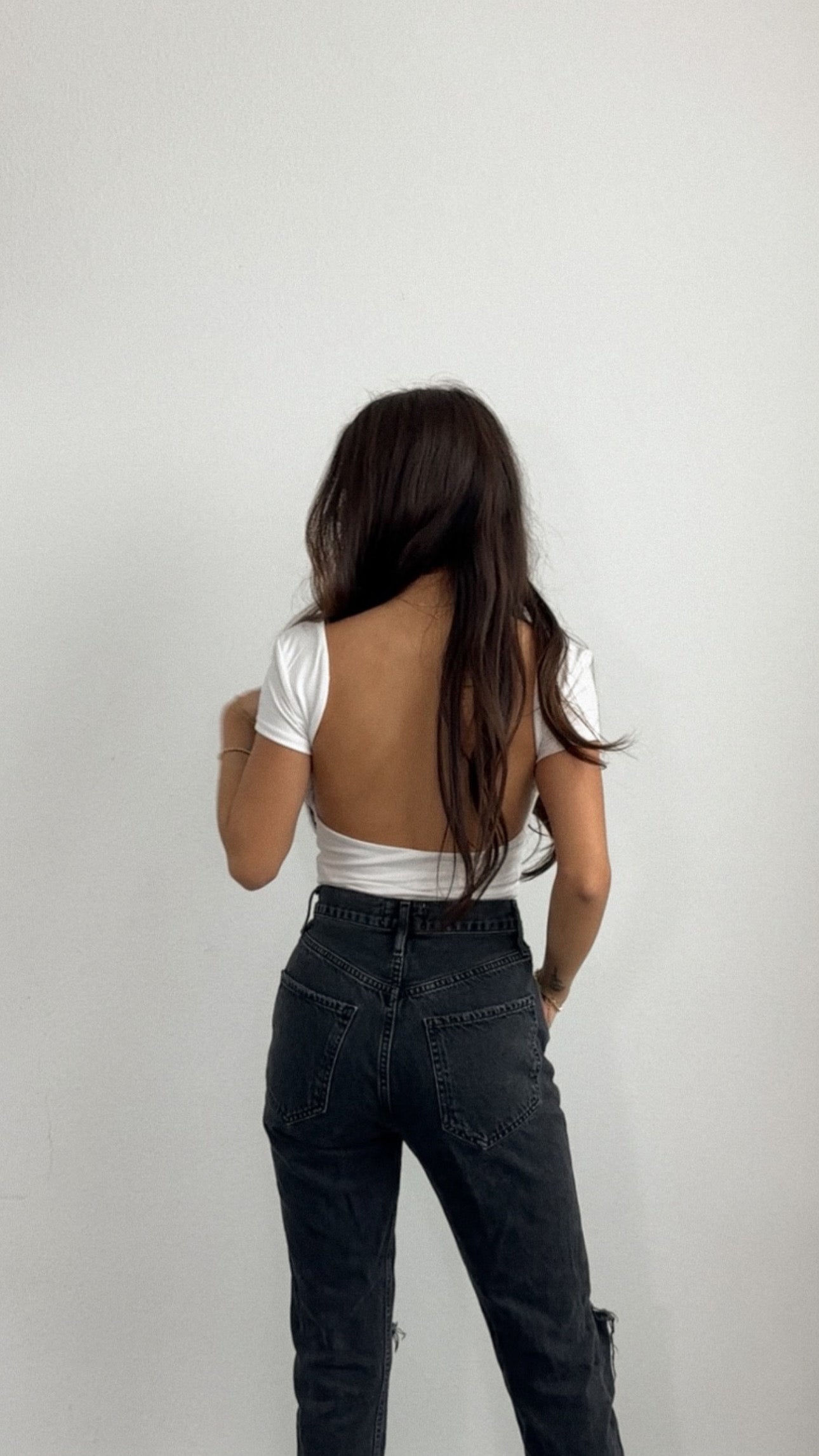 Rylee Open back tee-FINAL SALE