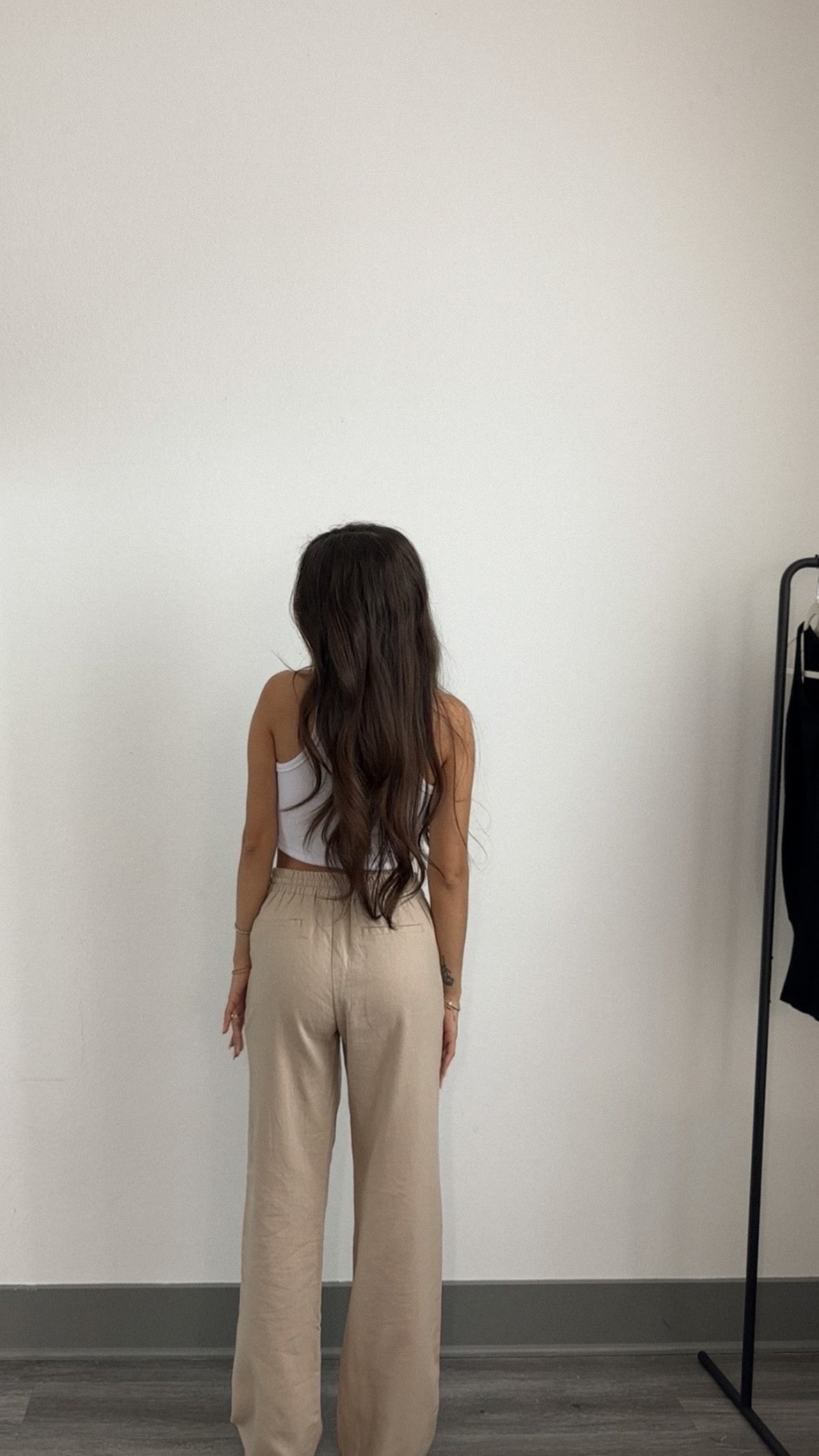 Mina Linen Pants (Beige)