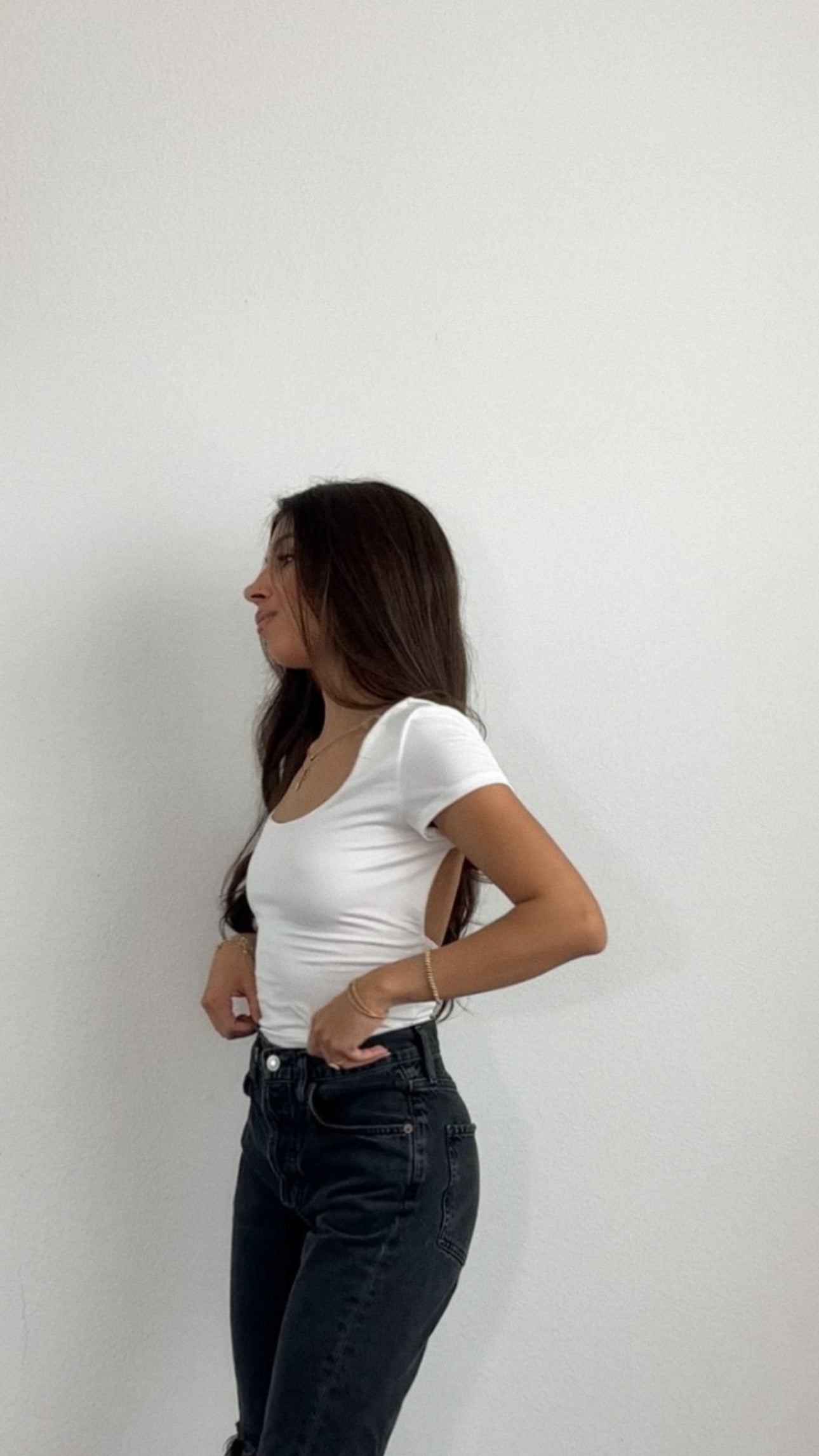 Rylee Open back tee-FINAL SALE