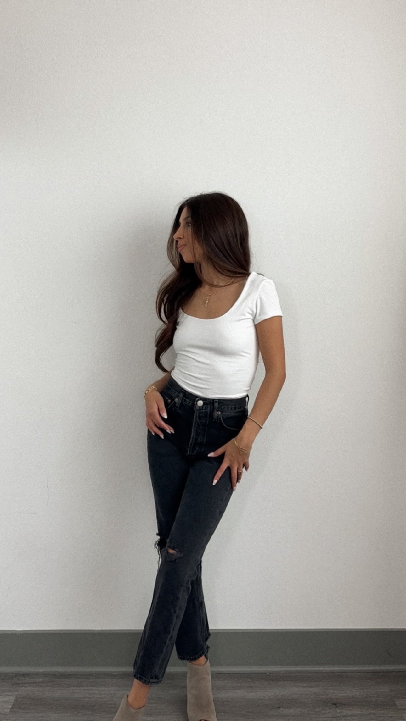 Rylee Open back tee-FINAL SALE