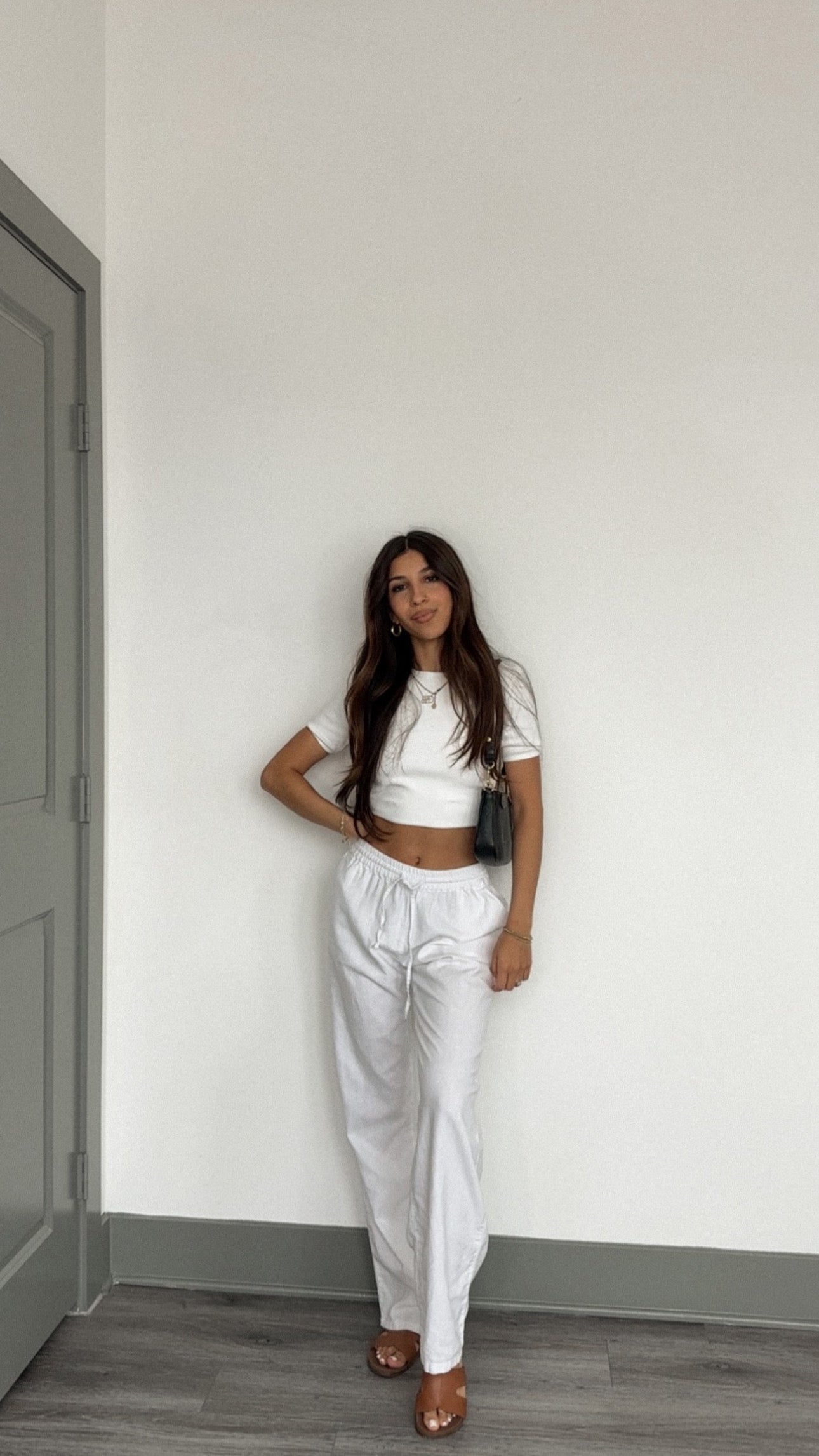 Mina Linen Pants (White)