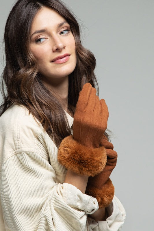 Pin Tuck Gloves-FINAL SALE