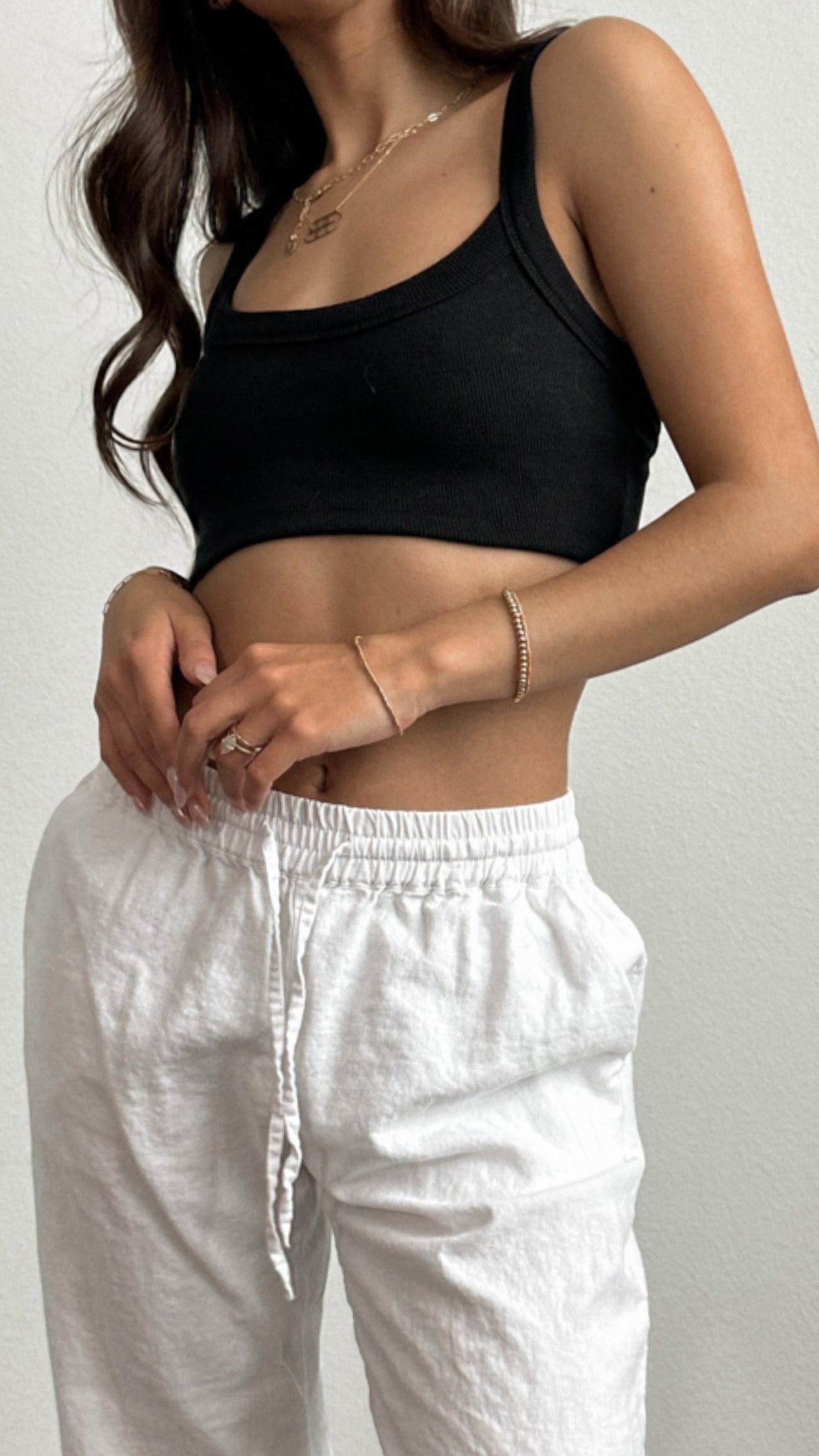 James Cropped Tank (Black)
