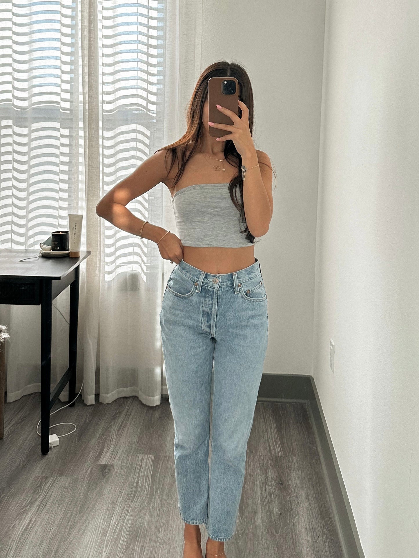 Tiff Bandeau (Grey)-FINAL SALE