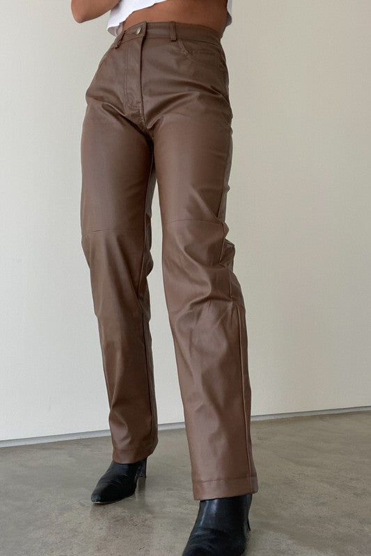 Sade Leather Pants-FINAL SALE