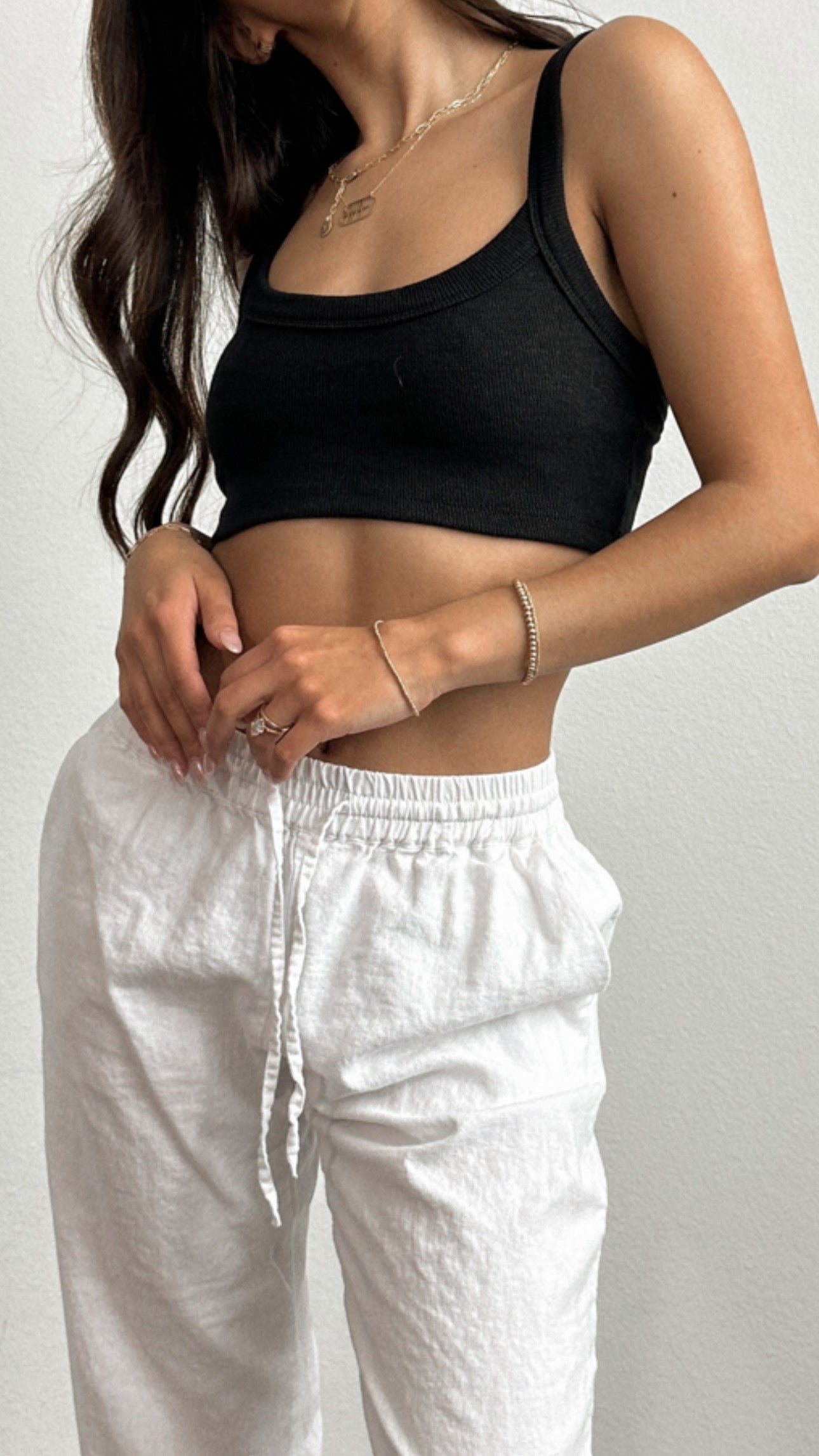 James Cropped Tank (Black)