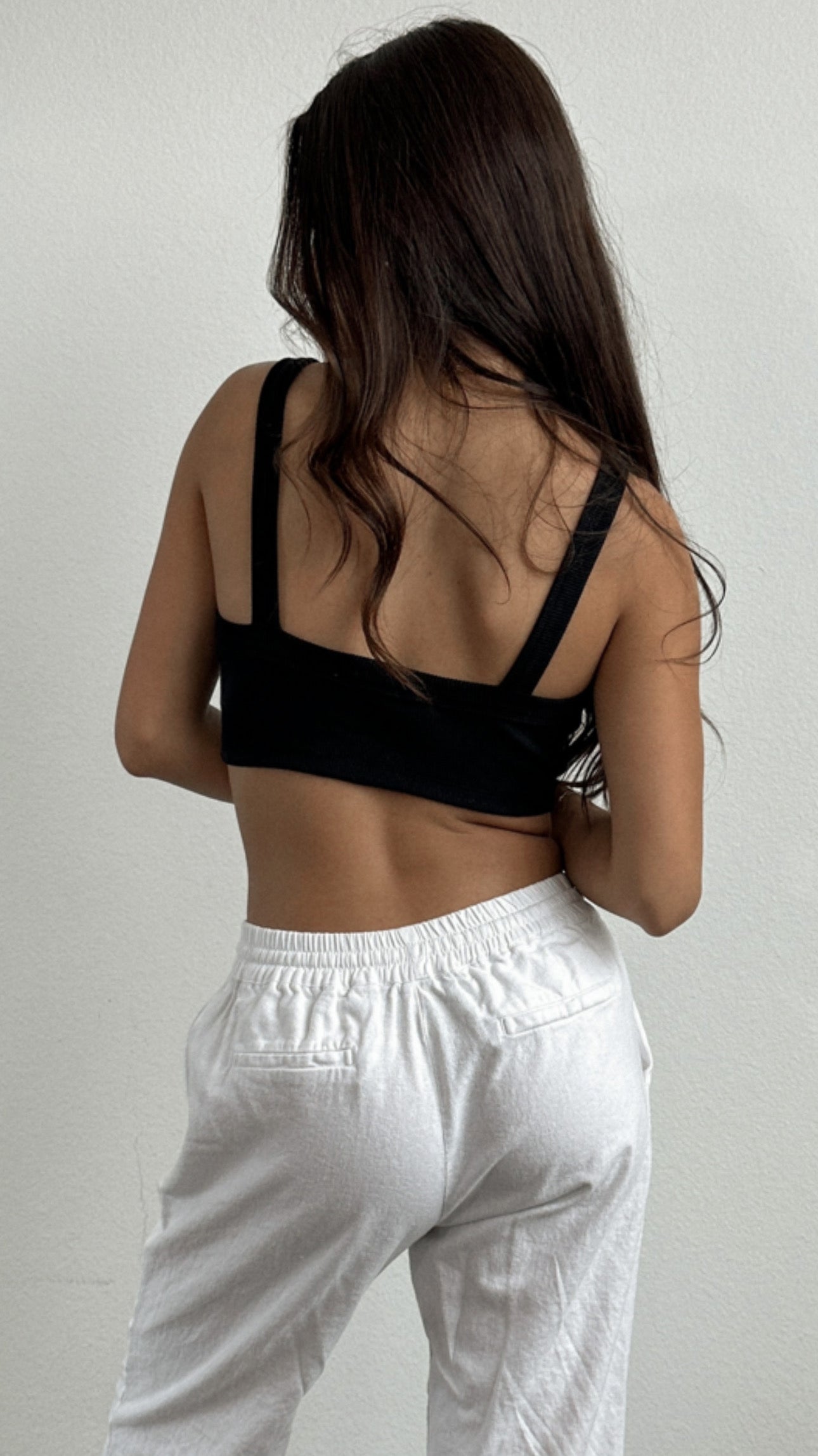 James Cropped Tank (Black)