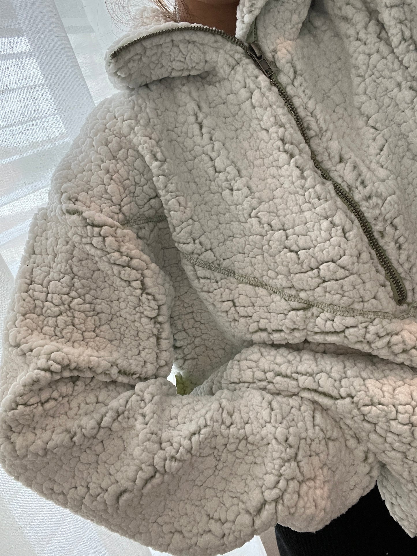 Evergreen Sherpa Pullover-FINAL SALE
