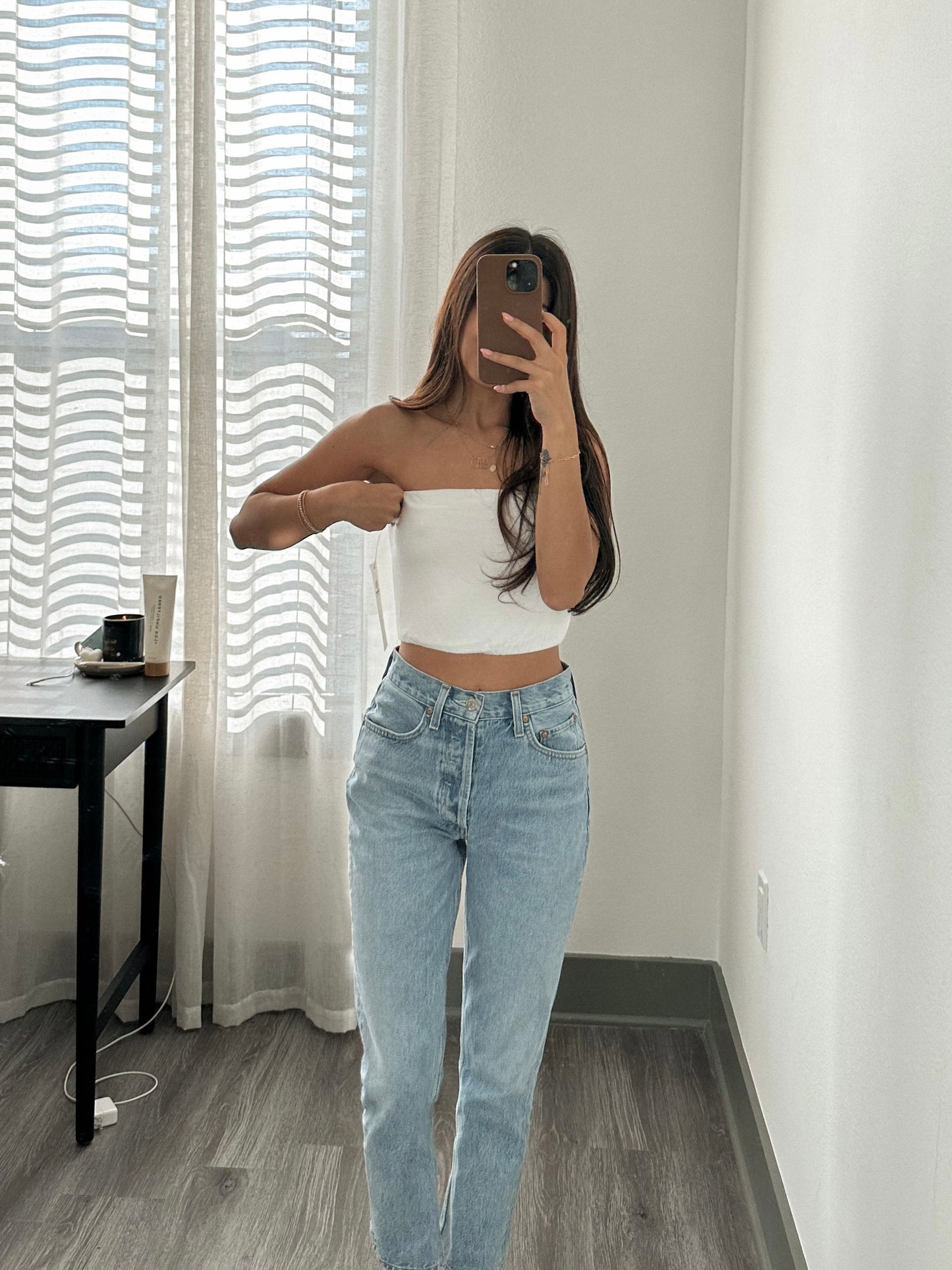 Tiff Bandeau (white)-FINAL SALE