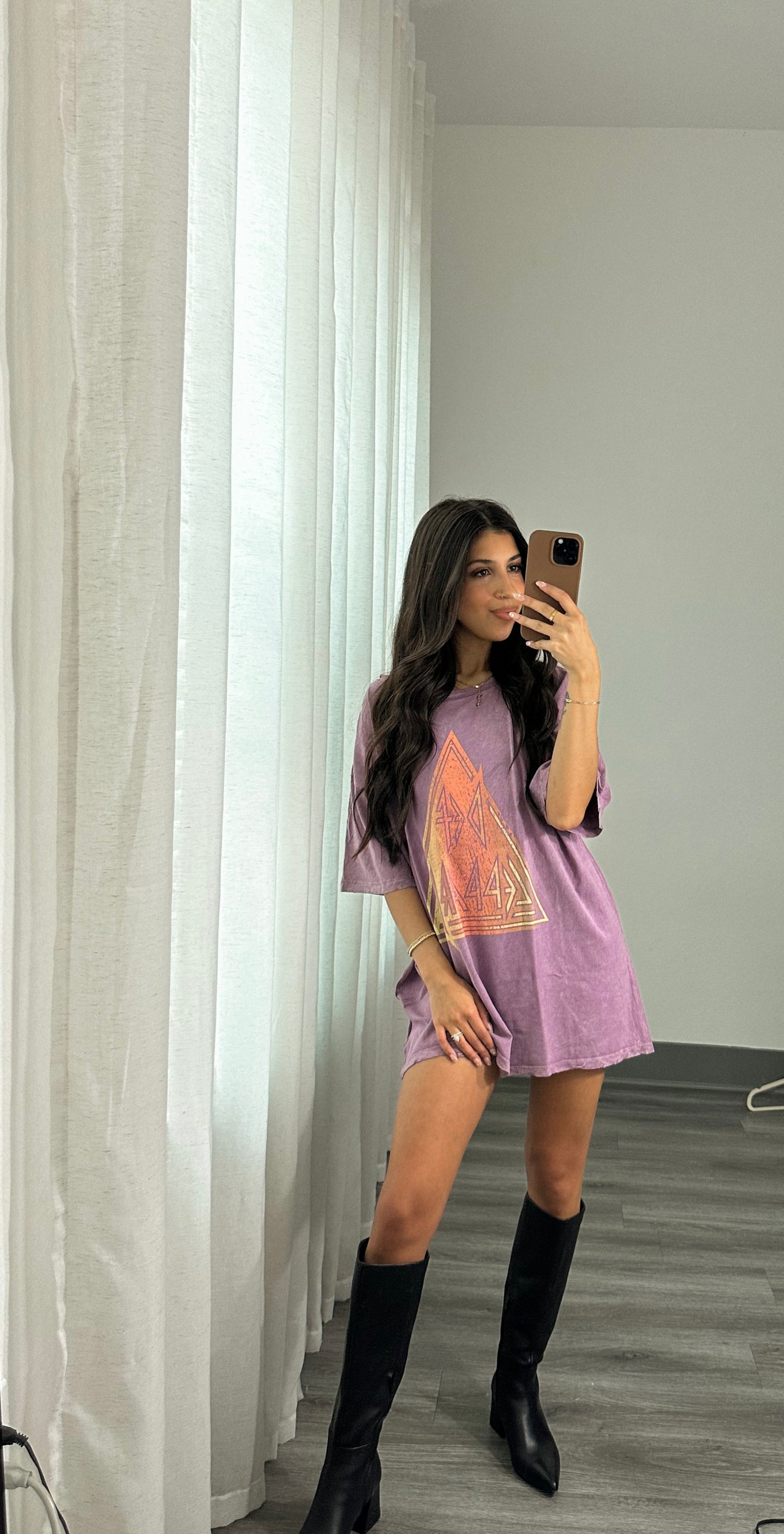 Def Leppard Oversized Graphic Tee- FINAL SALE
