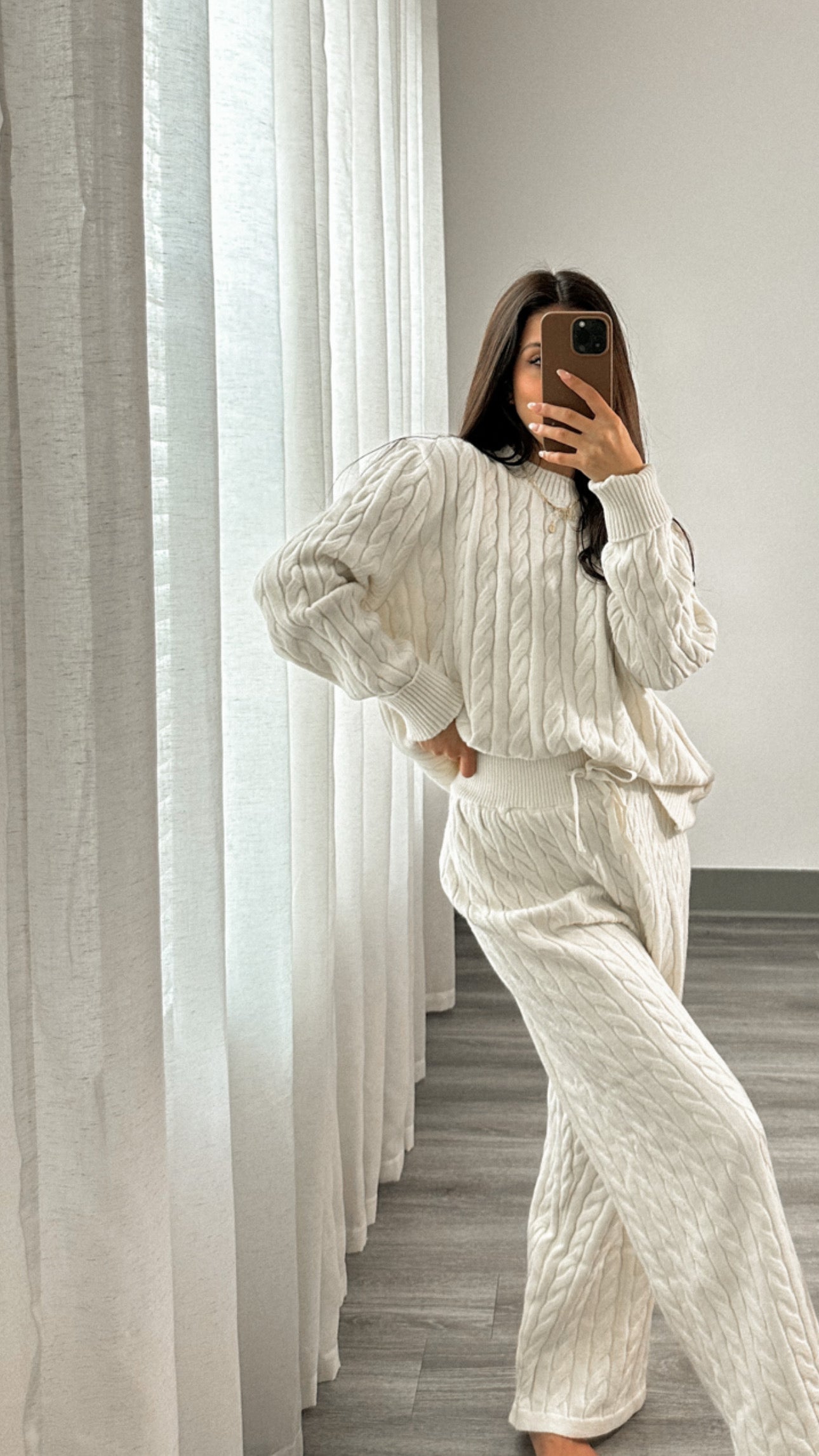 Oletta Cable Sweater Set