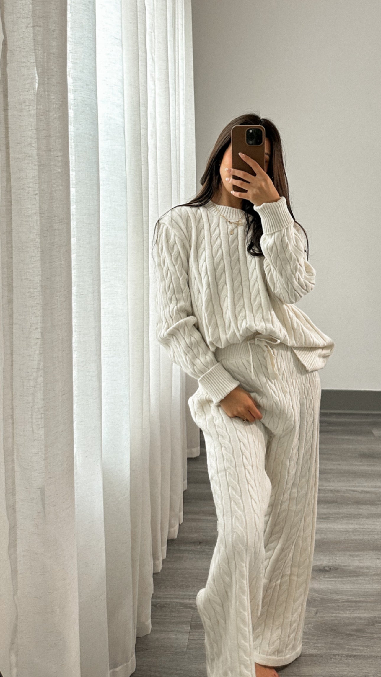 Oletta Cable Sweater Set