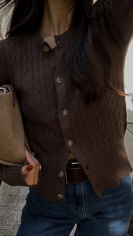 Ralphy Cardigan (Brown)