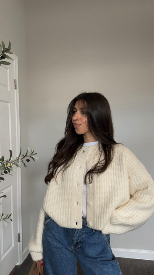 Gabrielle Cardigan (Cream)