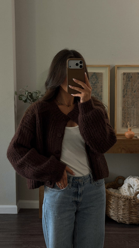 Gabrielle Cardigan (Brown)