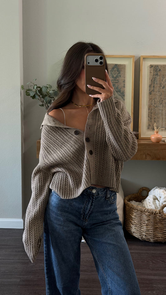Giselle Mockneck Cardigan