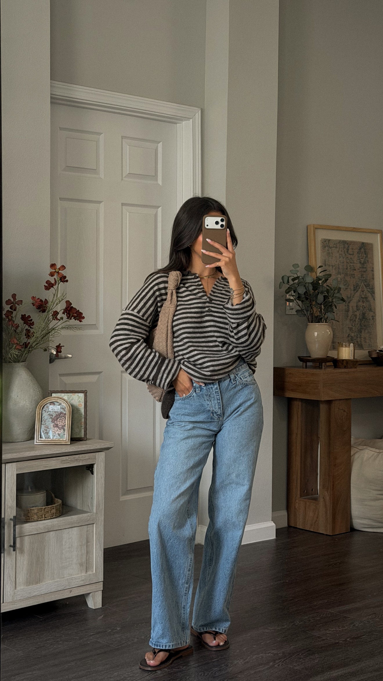 Collin Sweater (Brown Striped)