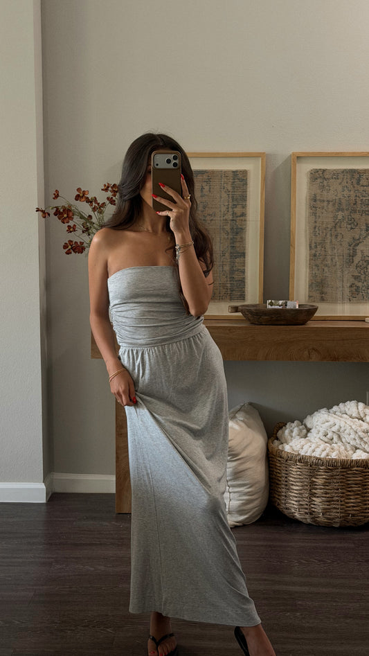 Annie Maxi Skirt (Grey)