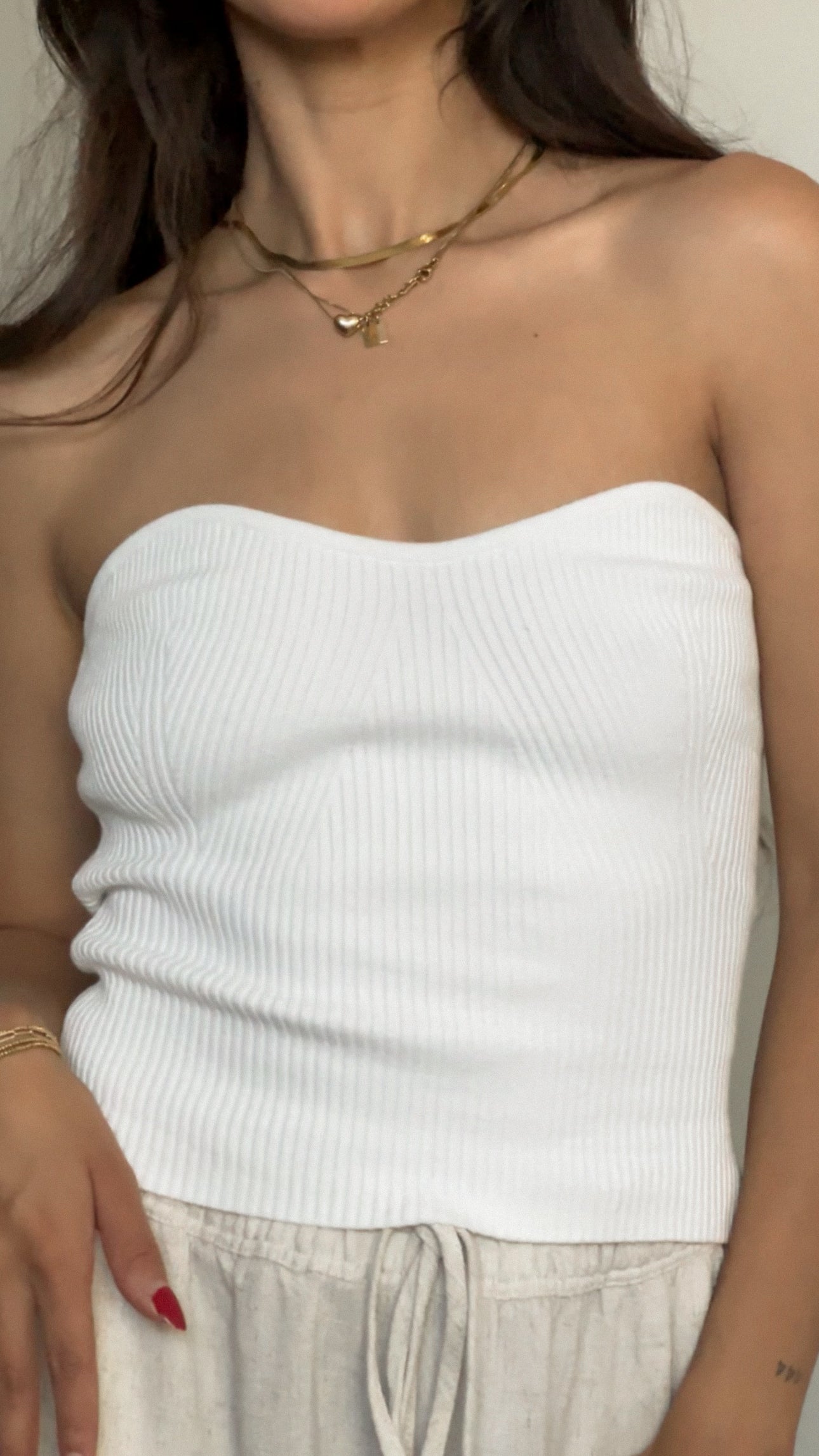 April Tube Top (White)
