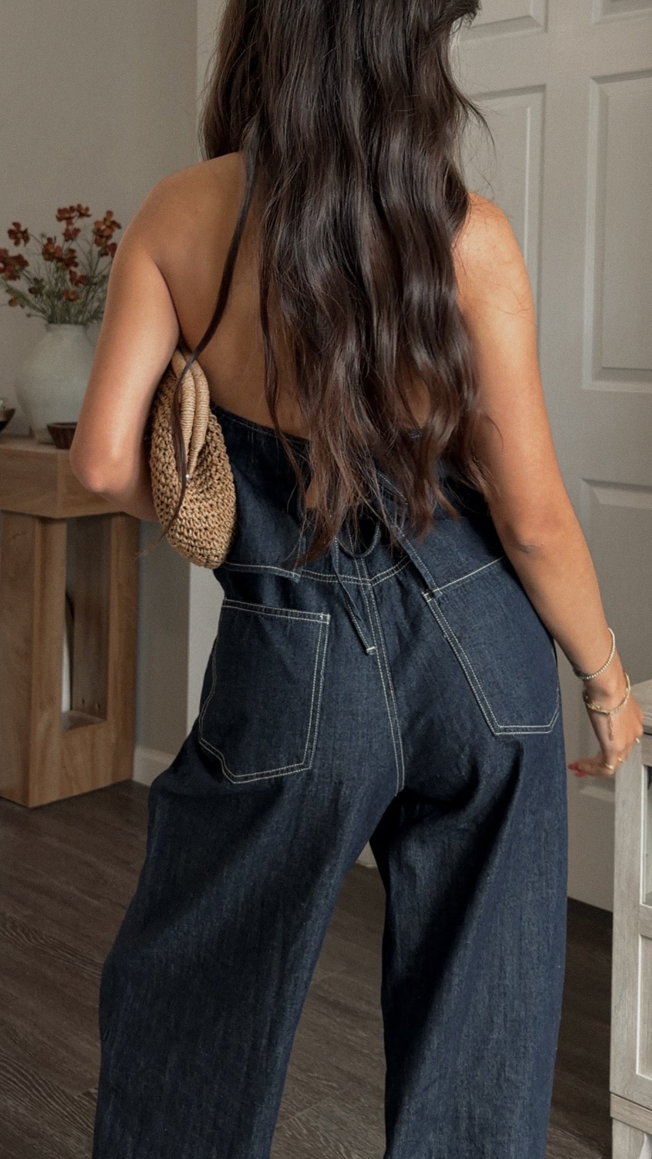 Jane Denim Halter Top