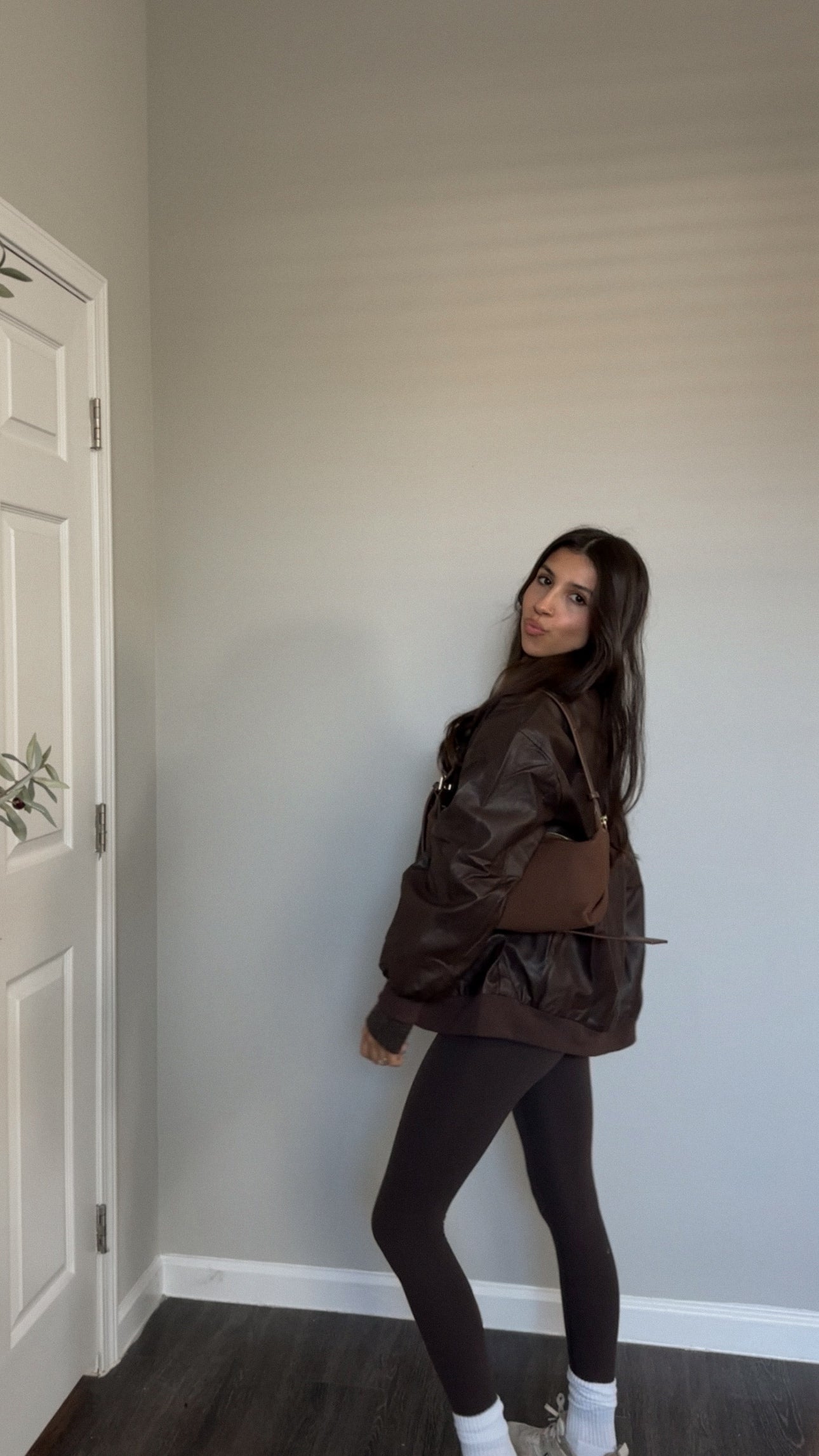 Leighton Leather Jacket (Brown)