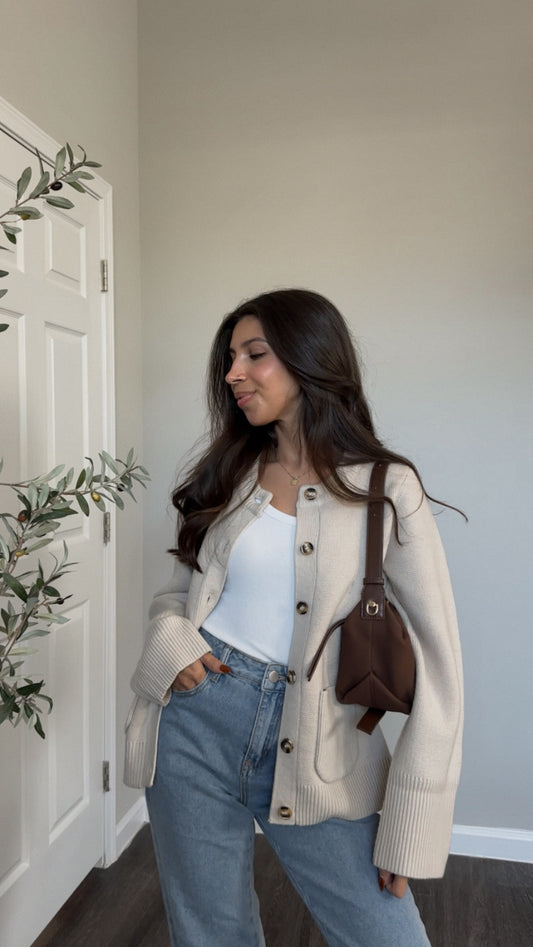 Molly Cardigan (Oatmeal)