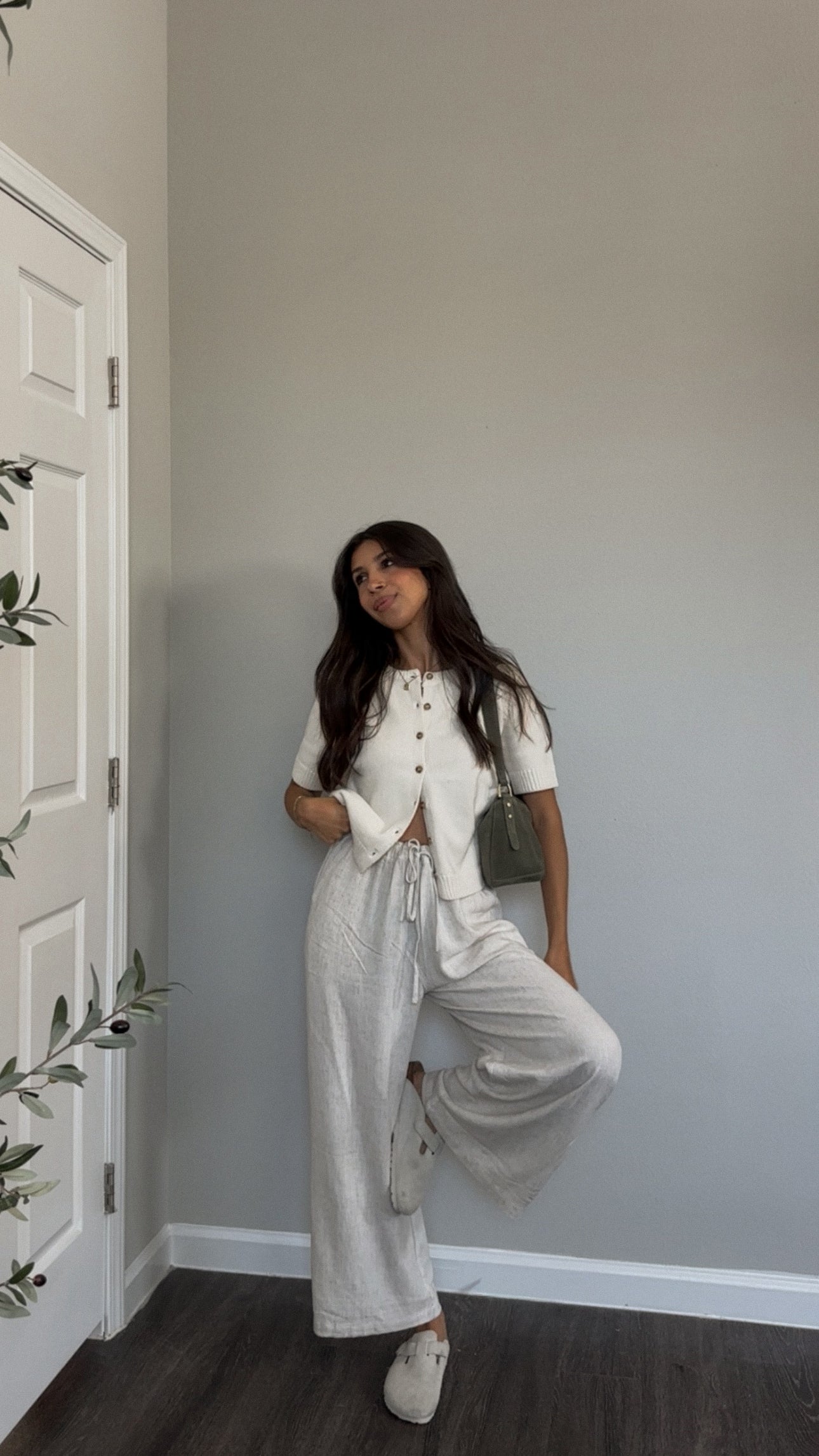 Aubrey Sweater Tee (Cream)