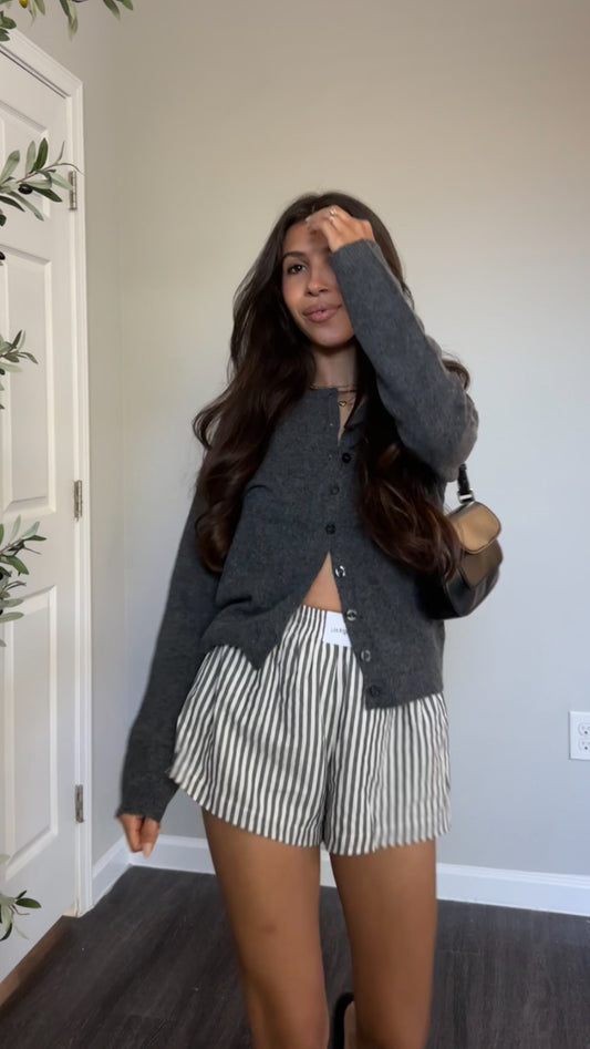 Vance Cardigan (Charcoal)