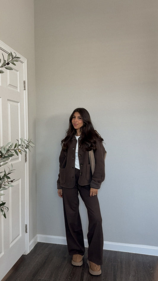Hudson Knit Pants (Brown)