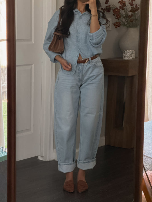 Sutton Cardigan (Baby Blue)