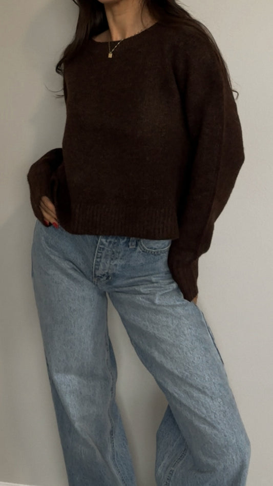 Zoe Sweater (Brown)