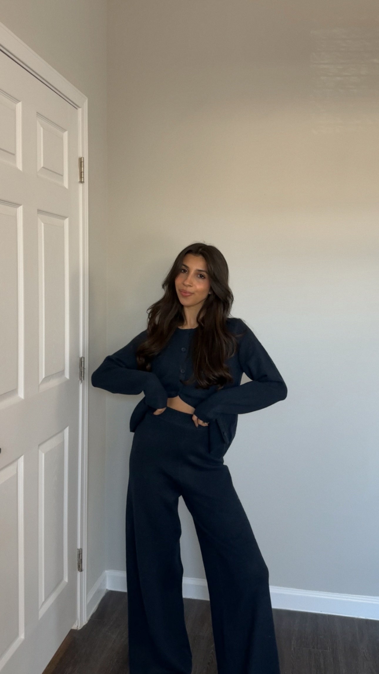 Olly Sweater Pants (Navy) *EST. SHIPS 12/12 OR SOONER*